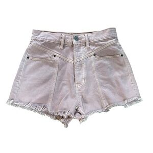 PacSun Stone Fire Dusty Pink High Waisted Jean Shorts Size 25